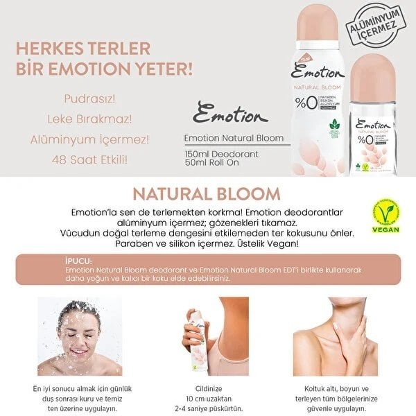 Emotion Natural Bloom Roll On 50 Ml